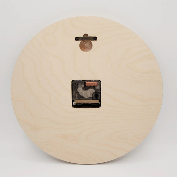 12 Inch 3D Wooden Wall Clock with Rope Hanger Super Silent Quartz Digital Wall Clock, Decor for Office Living Room Bedroom