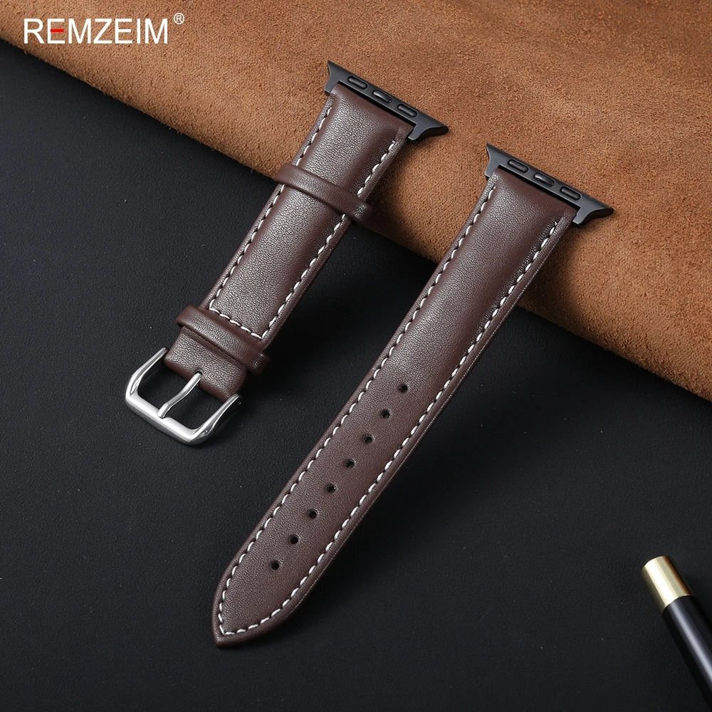 Premium Leather Watch Strap - Elegant and Versatile Sport Bracelet