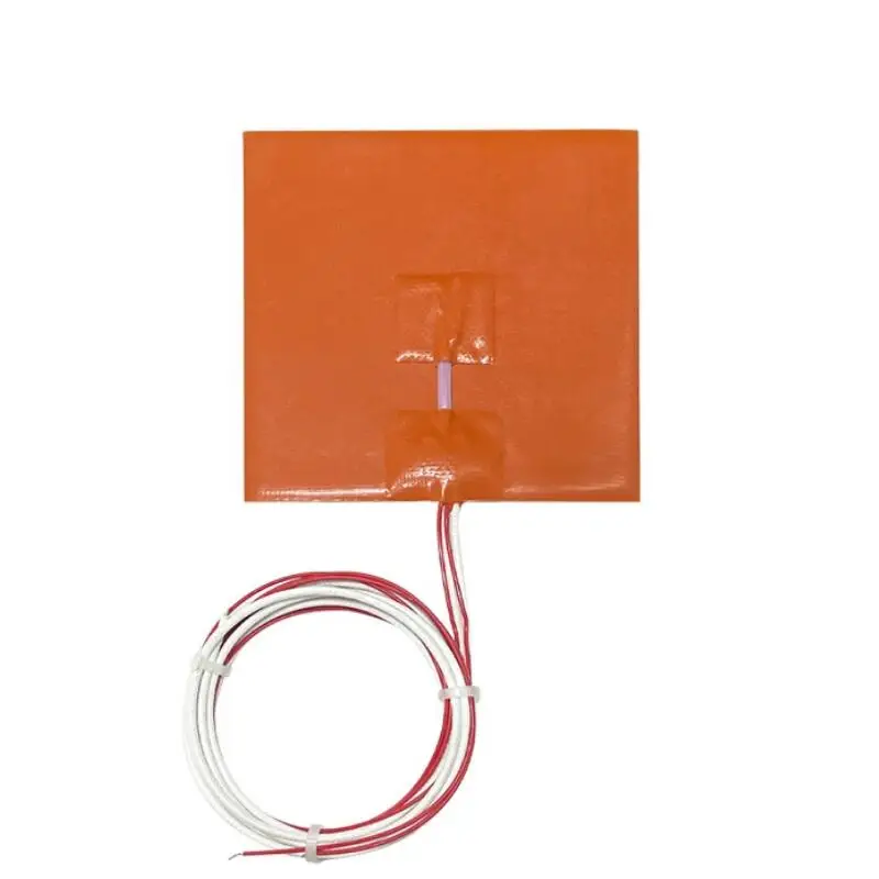 12V 24V 110V 220V Silicone Rubber Electric Heating Pads Heater Plate Baking Mat Adhesive NTC 100K Thermistor Temperature Sensor 2