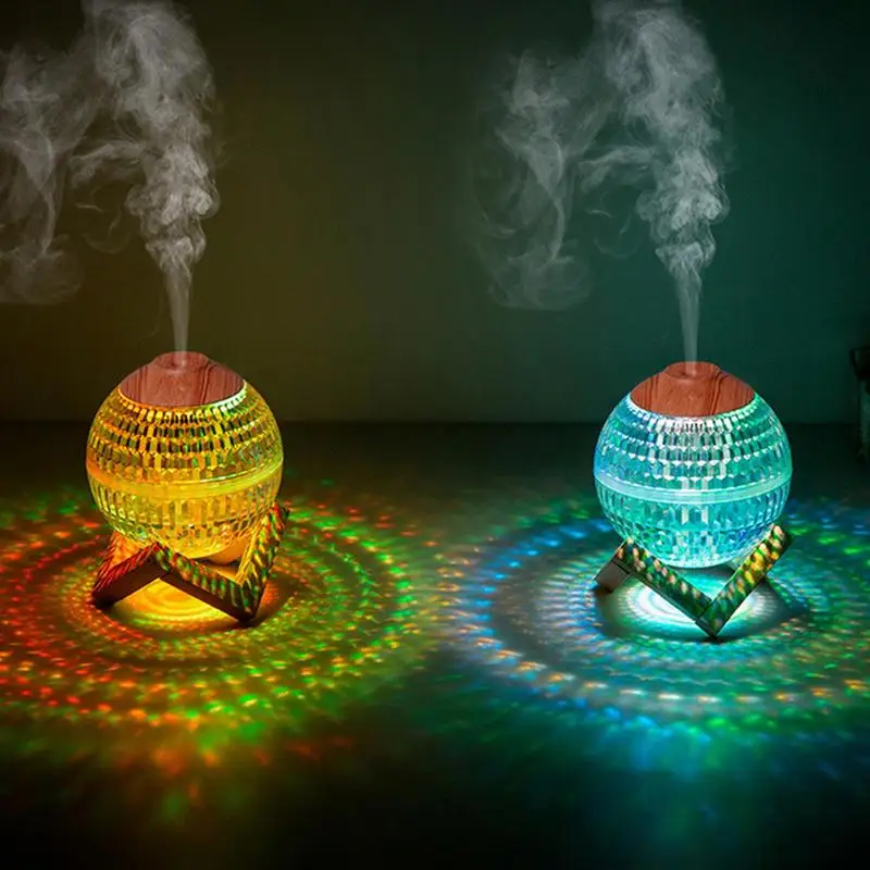 Crystal Ball Diffuser Bedroom Silent Spray Light Diffuser For Kids Humidifier Lamp Colorful Room Humidifier For Bedroom