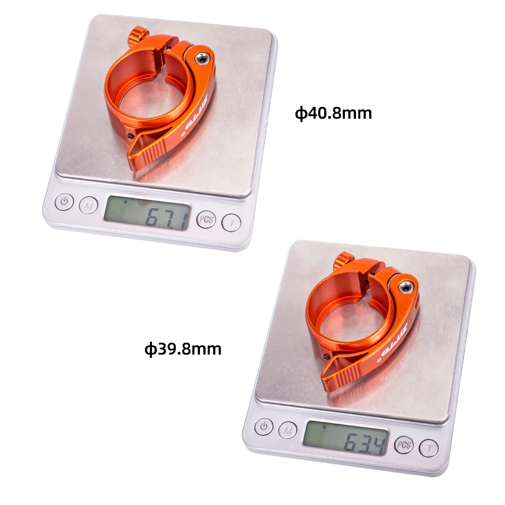 자전거 시트 포스트 클램프 알루미늄 합금 자전거 퀵 릴리스 시트포스트 칼라 39.8mm / 40.8mm 접이식 자전거용