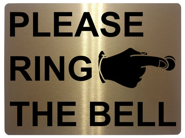 If Door Is Closed Please Ring Bell with Icon - A-Frame Sign | 5S Today