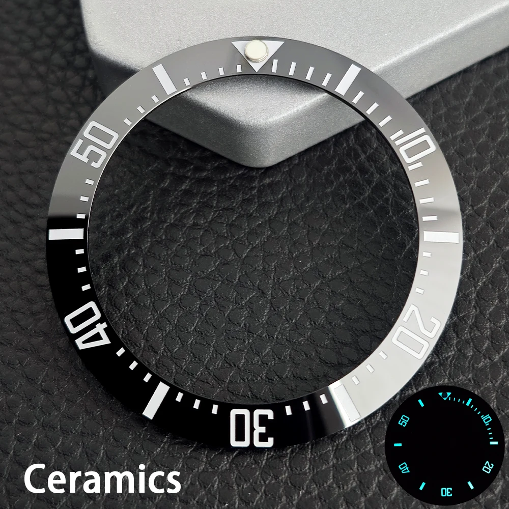 Elegant 40mm Ceramic/Aluminum Watch Bezel Insert - Premium Mechanical Watch Accessory