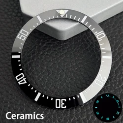Elegant 40mm Ceramic/Aluminum Watch Bezel Insert - Premium Mechanical Watch Accessory - 40mm (33 Luminous)