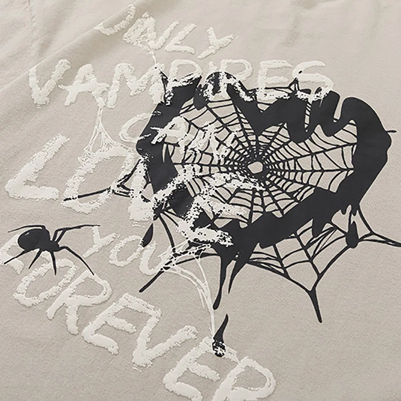 ◆Aelfric Eden◆Heart Spider Web プリント Tシャツ 送料込 Aelfric Eden Heart Spider Web Graffiti Graphic T-Shirt Men