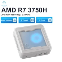 GenMachine 2025 New Mini PC Light AMD Ryzen 7 3750H CPU 4Cores 8Threads 2.3GHz-4.0GHz Windows 11 DDR4 M.2 2280 Ram Gaming PC 1