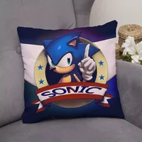 Anime Pillow Cover S-Sonic the HedgehogS Pillow Covers Decorative Decorative Pillows for Sofa Cushion Cover 45x45cm Pillowcase 2