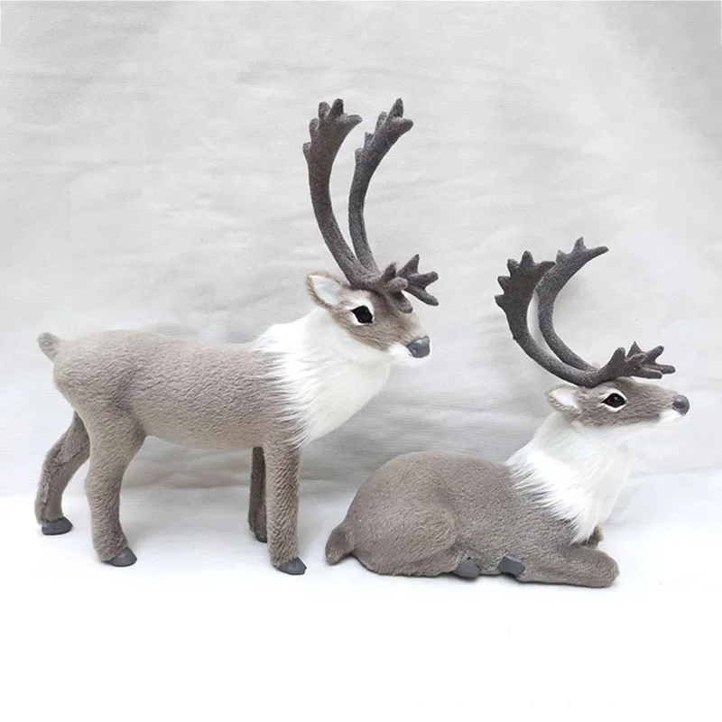 ImitationSikaDeerOrnamentsSimulationChristmasElkModelMiniature