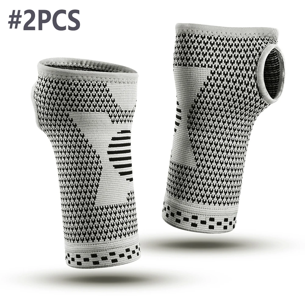 قطعتان من أكمام دعم المعصم - ضغط المعصم لنفق الرسغ...