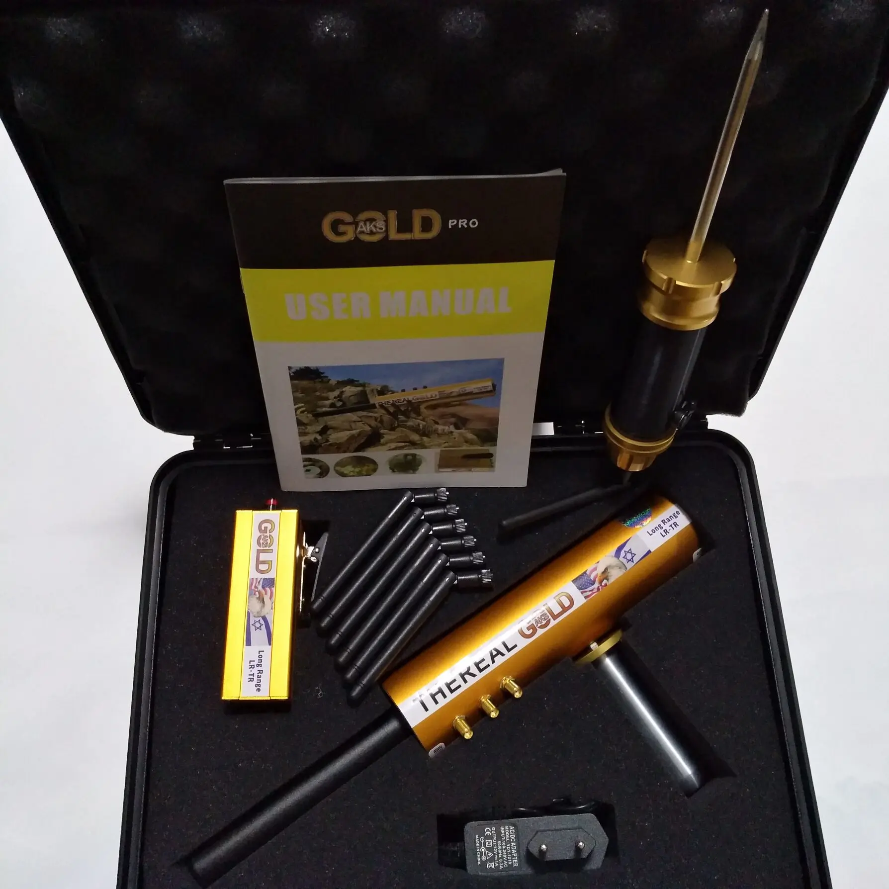 

The Real AKS with Filter Metal Detector Underground Long Range Gold Detector 6 Antennas for Detect Gold Silver Diamond
