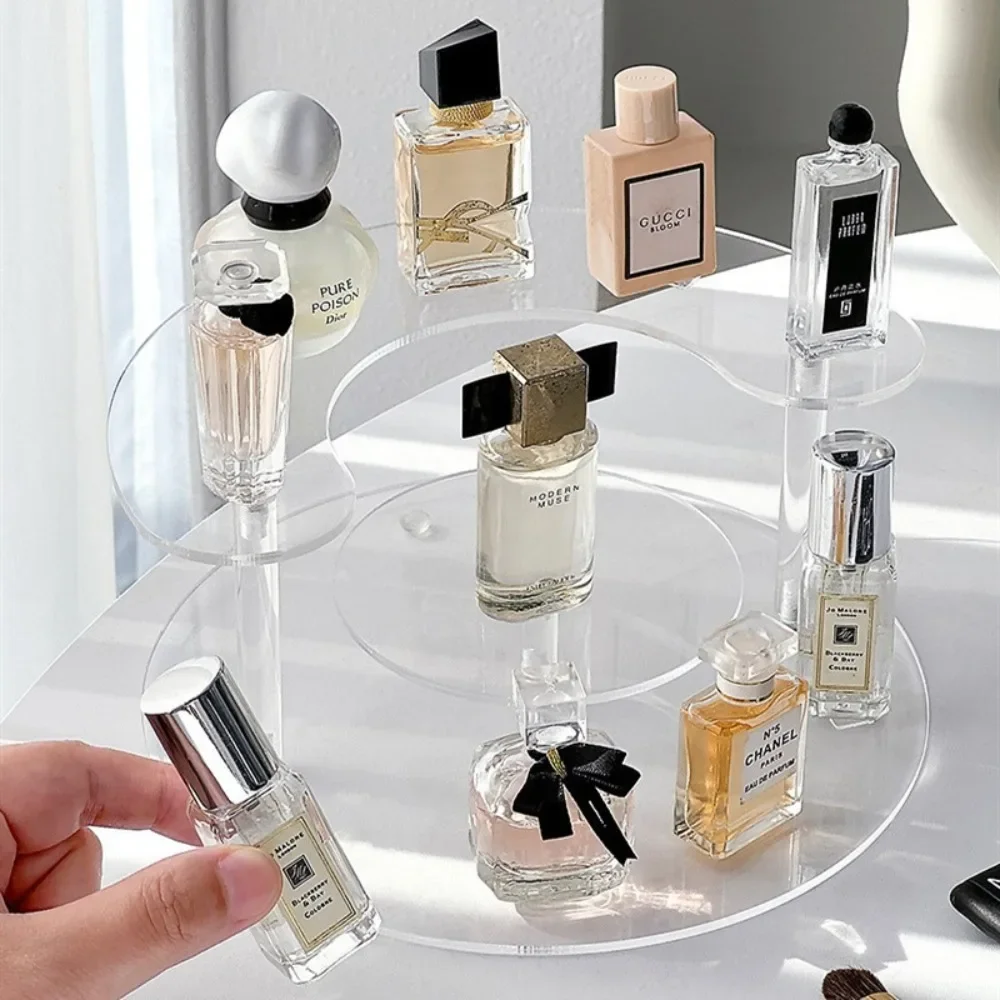 رف تخزين مستحضرات التجميل ثلاثي الطبقات، رف عينة م...