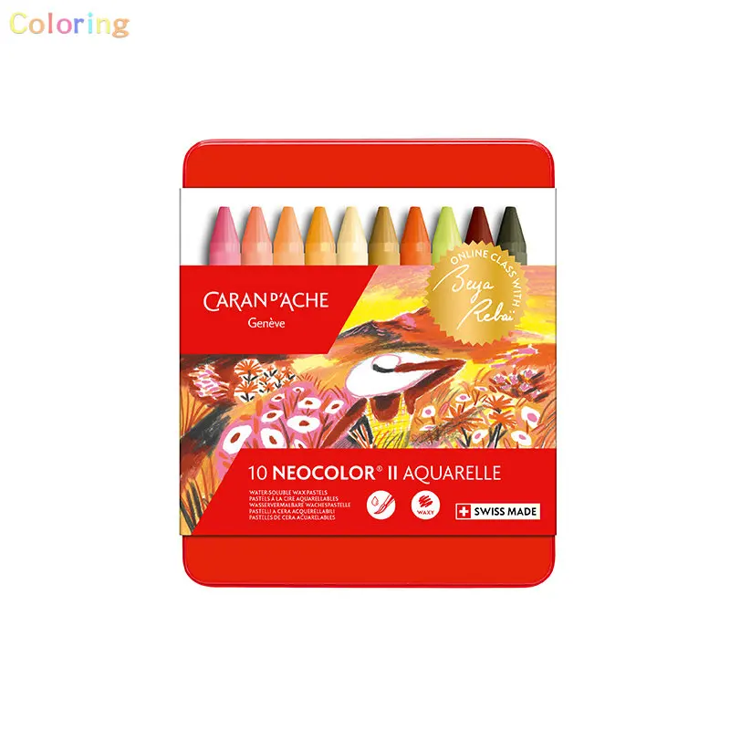 Caran Dache & Beya Neocolor II Watersoluble Wax Oil Crayon Pastels Art  Sketch Set of 10, Have Exceptional Covering Power - AliExpress