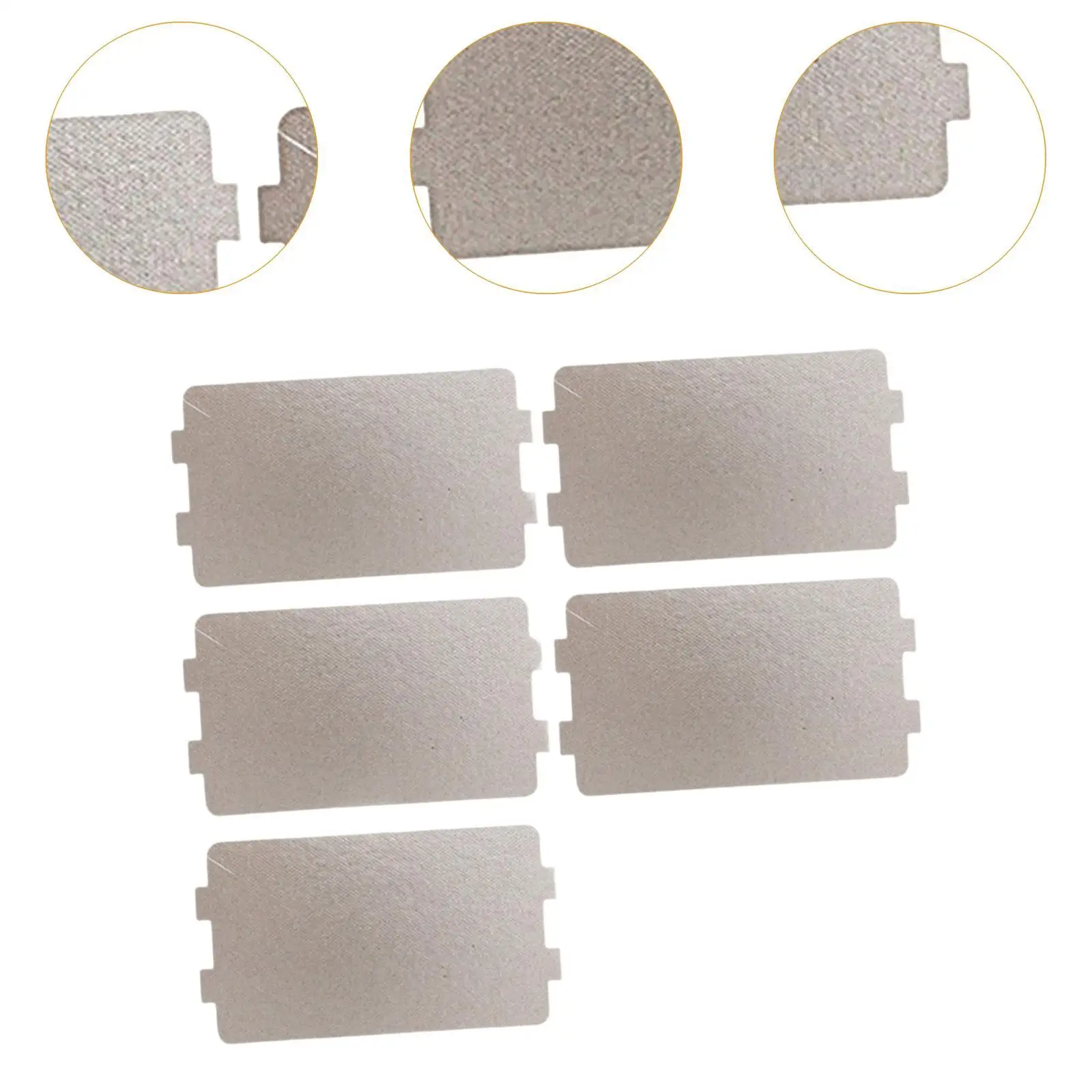 5 Pieces Microwave Oven Mica Plates Microwave Oven Parts for Household