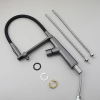 Zappo ก๊อกน้ำสำหรับห้องครัวที่มีการแยกการดื่มน้ำดึงออกจากอ่างครัวก๊อกน้ำด้ามเดียวผสมก๊อกน้ำด้วยการดึงลงเครื่องพ่นสารเคมี 6