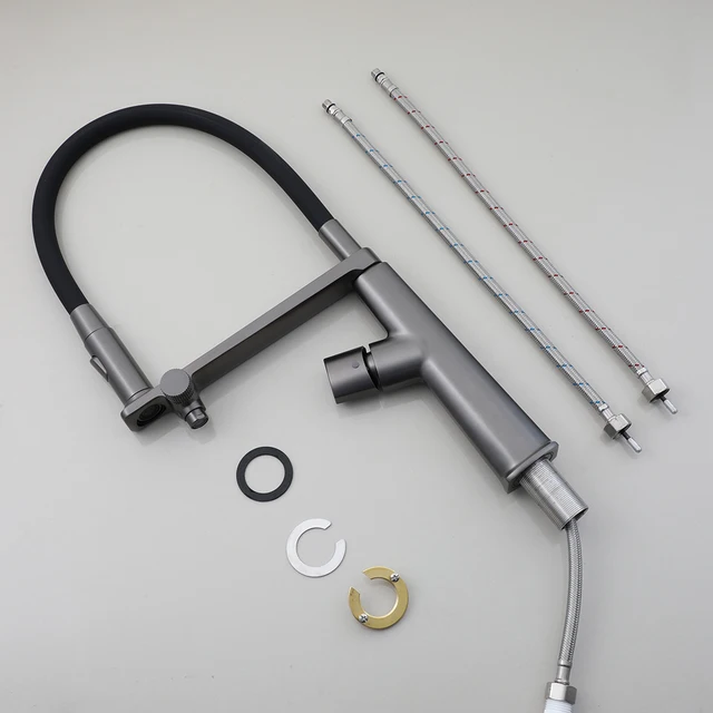 Zappo ก๊อกน้ำสำหรับห้องครัวที่มีการแยกการดื่มน้ำดึงออกจากอ่างครัวก๊อกน้ำด้ามเดียวผสมก๊อกน้ำด้วยการดึงลงเครื่องพ่นสารเคมี 6