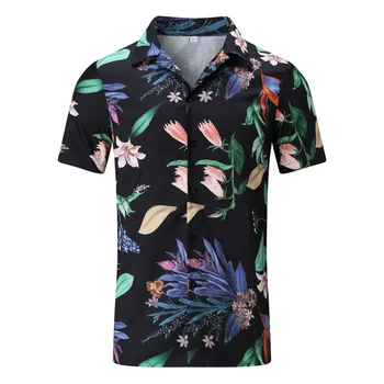 Men Hawaiian Sets 2022 Summer Short Sleeve Button Shirt Beach Shorts Streetwear Casual Mens Suit