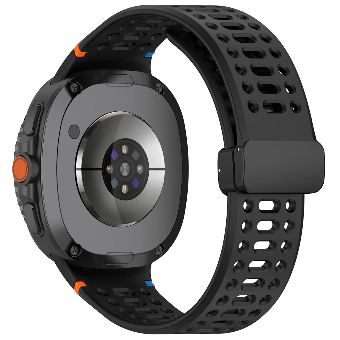 Breathable Magnetic Silicone Sport Watch Band - Lightweight and Unisex Design