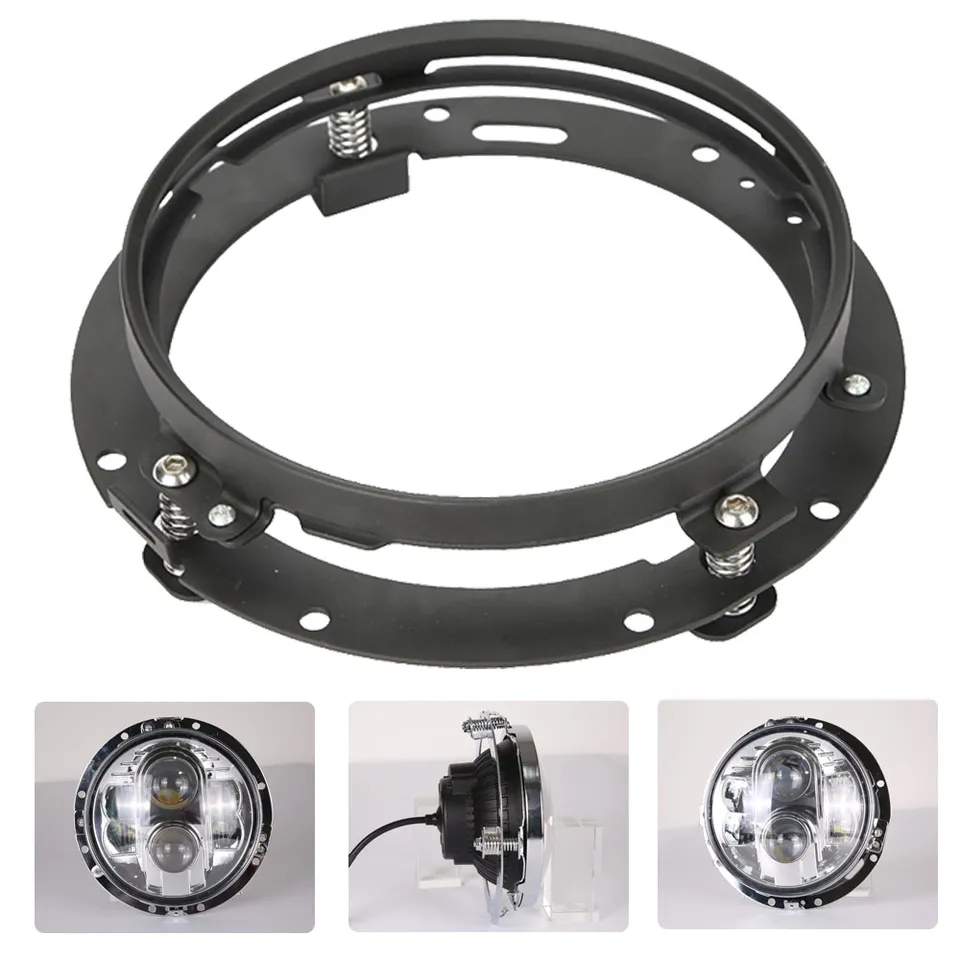 Punto 7 Pulgadas Led De La Motocicleta De La Linterna Para Harley Davidson Electra Glide De La Calle Deslizamiento Gordo Road King Heritage Softail De Switchback