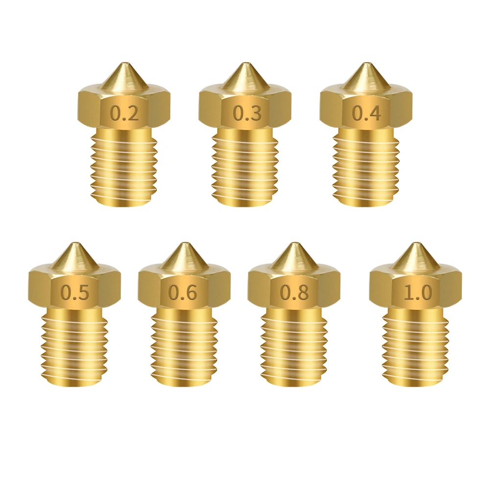 KINGROON Premium All-Metal Nozzle Set – Assorted Sizes