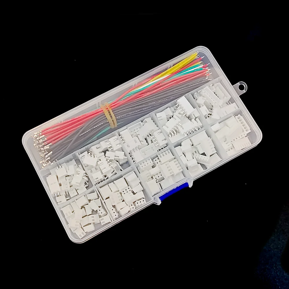 JST XH – Kit de prise de connecteur 2.54mm, avec fil en Silicone pré-épilé, câble adaptateur de boîtier 2/3/4/5/6 broches, connecteur mâle femelle – Image 5