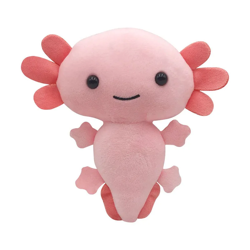 7PCS Kawaii Salamande 플러시 장난감 부드러운 인형 동물 플러시 할로윈 Axolotl 인형  잠자는 베개 키즈 여자 선물