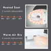 Smart Toilet with Adjusted Heated Seat，Auto Open Auto Flush，Warm Water and Dryer, Night Light, Side Buttons，Smart Toilet 5