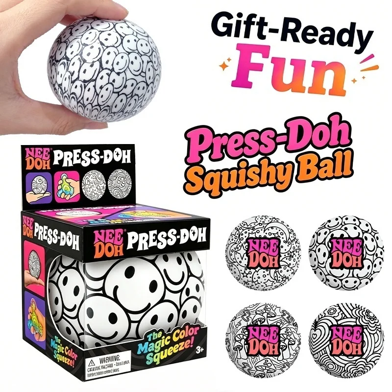 Color-Changing Squishy Stress Relief Ball - Sensory Toy Gift