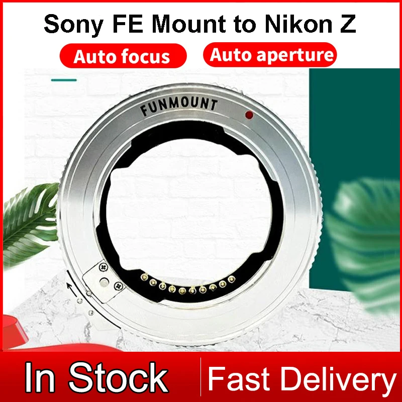 Funmount Fm-Etz Af Autofocus Lens Adapter Ring Per Sony Fe Mount Lens To Nikon Z Camera Zfc Z50 Z5 Z6 Z7 Z6Ii Z7Ii Z9