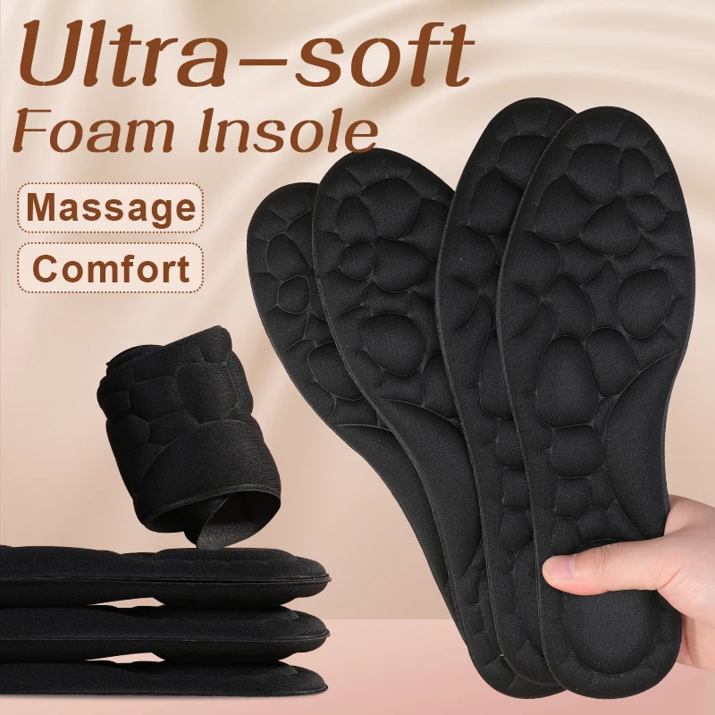 

Bangnisole 1 Pair of Unisex Massage Memory Foam Insole Cushioning, Foot Comfort Fit, Sneakers, High Heel Shoe Insoles