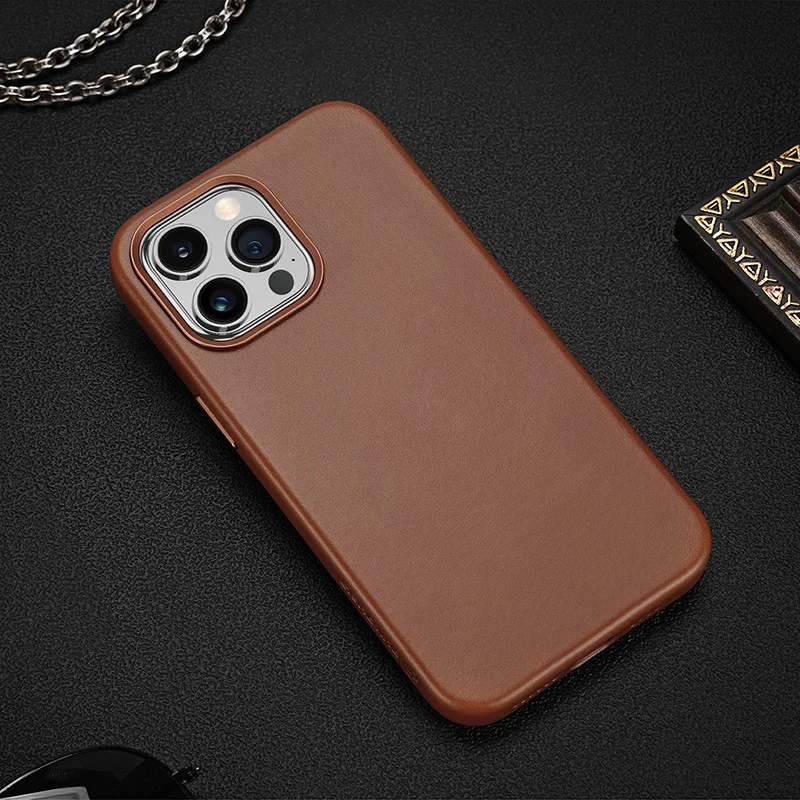 Dux Ducis Genuine Leather Phone Case For Iphone 14 13 Pro Max Iphone14 Plus Luxury Supercar Cowhide Fashion Phone Cases Cover