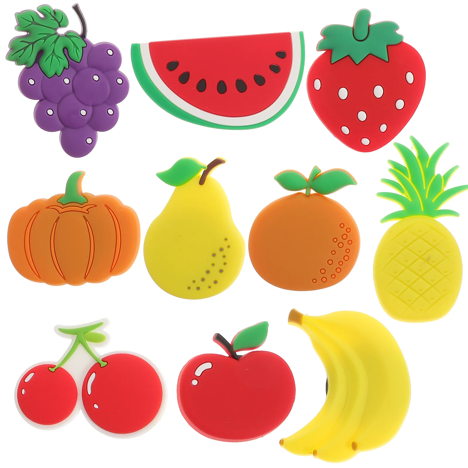 

10 Pcs Refrigerator Stickers Decor Whiteboard Magnet Dessert Fridge Fruit Child Home