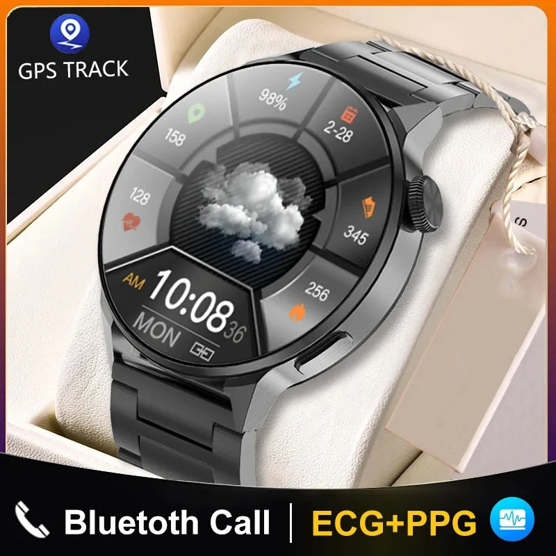 Nfc Smart Watch Men Bluetooth Call Sport Gps Track Watch Wireless