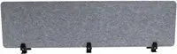 2Pcs Acoustic Freestanding Privacy Partitions 60""X16"" Gray Desk Panels Noise Reducing Freestanding Desk Partitions Acoustic 1