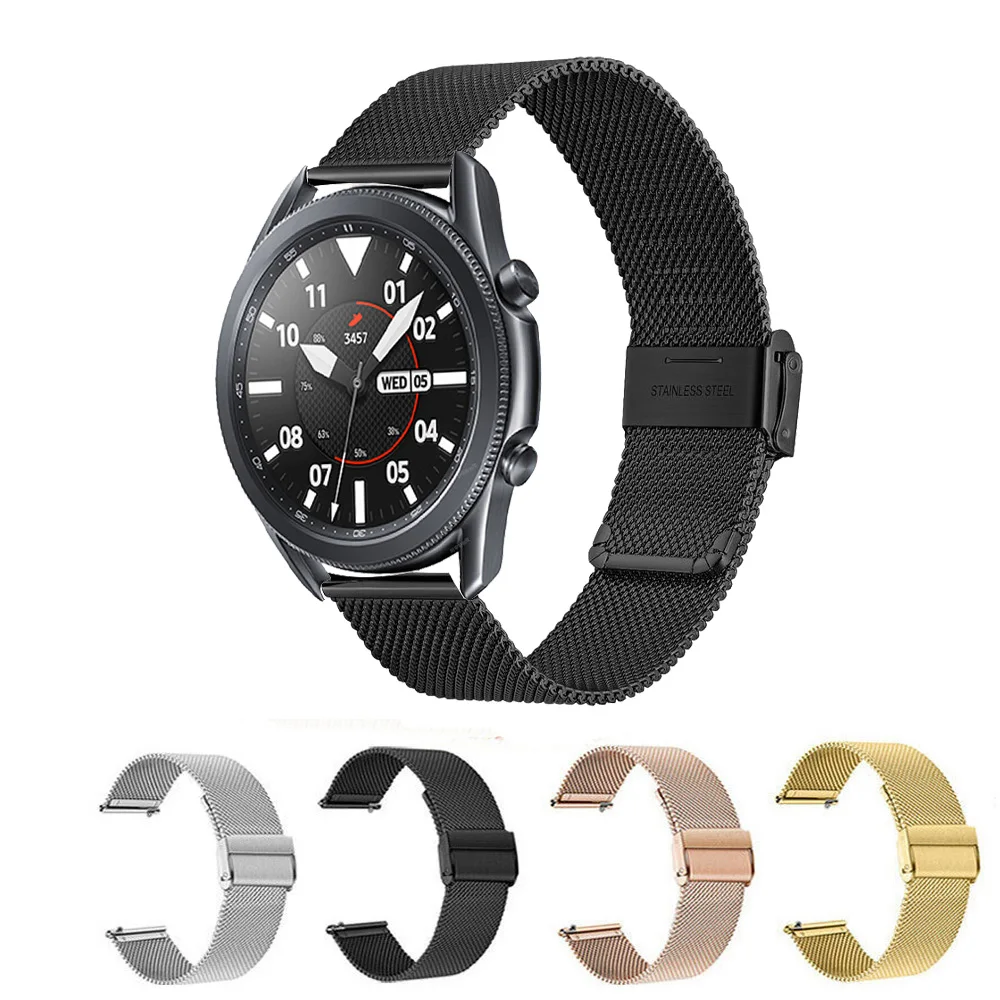 22 20mm Metal Strap for Samsung Galaxy Watch 3 41 45mm Galaxy Watch