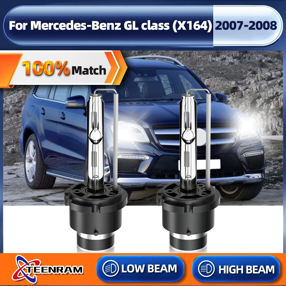

Car Headlights Bulb 12V 35W HID Xenon Lights 6000K White 20000LM Auto Headlamps For Mercedes-Benz GL class (X164) 2007 2008