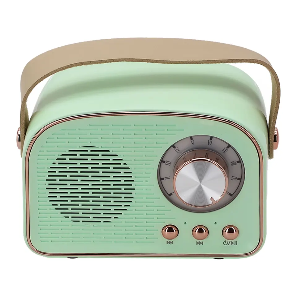 Portable Retro Speaker with FM Radio