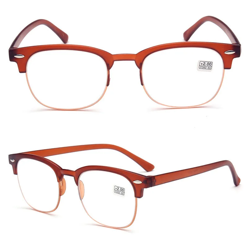 

Retro Square Decorative Glasses Women Anti-Blue Light Computer Eyewear Big Size Reading Eyeglasses Frame Diopters +0+1+2+3.5+4