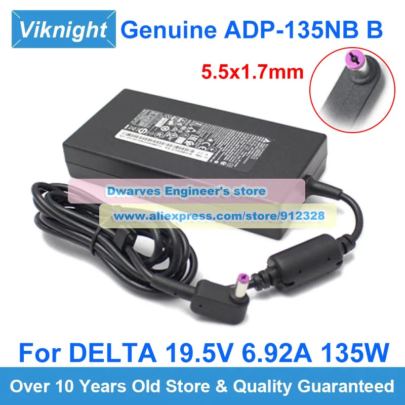 

19.5V 6.92A DELTA ADP-135NB B Power Adapter For Acer NITRO 5 N20C2 NITRO 5 RYZEN 7 AN515-54 AN515-55 Series Laptop Charger 135W