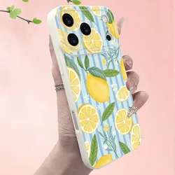 Fresh Lemon Print Pattern Phone Case Cover - Vibrant Design - Redmi Note 13 5G (1)