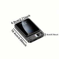 10000 mAh Magnetic Wireless Mobile Power Supply, 22.5W/PD20W Fast Charge For IPhone15/14/13/12&Android Mobile Phones, (USB/Type- 2