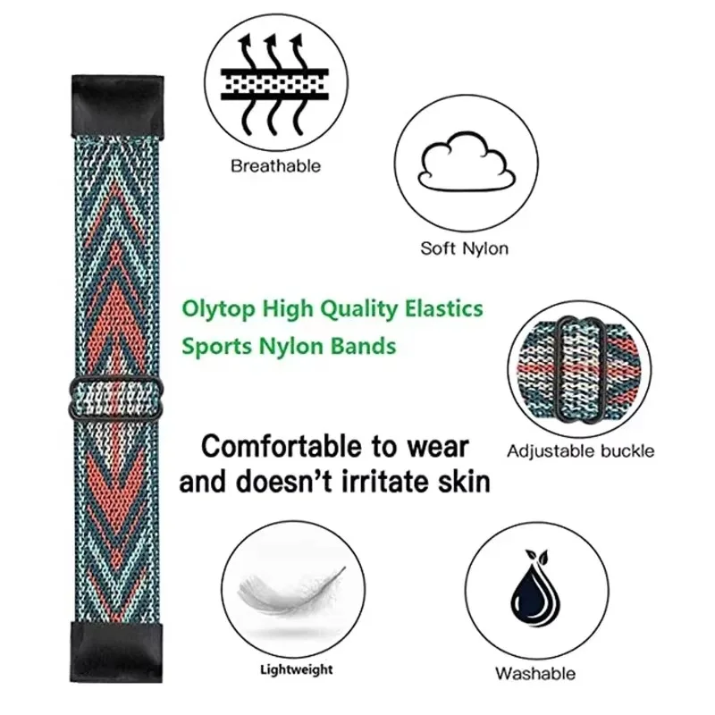 Breathable Nylon Loop Strap Bracelet