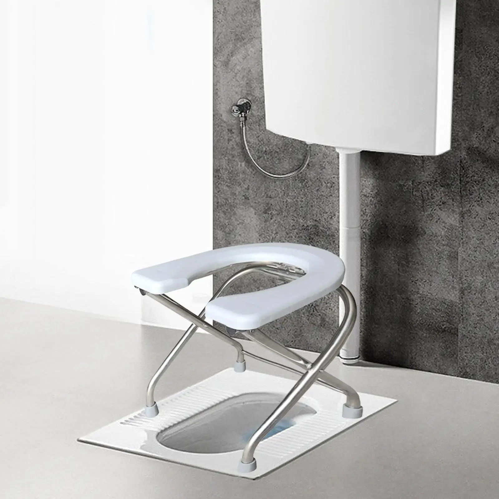 Toilet Seat Multifunctional Washable Squat Toilet Stool for Bathroom Elderly