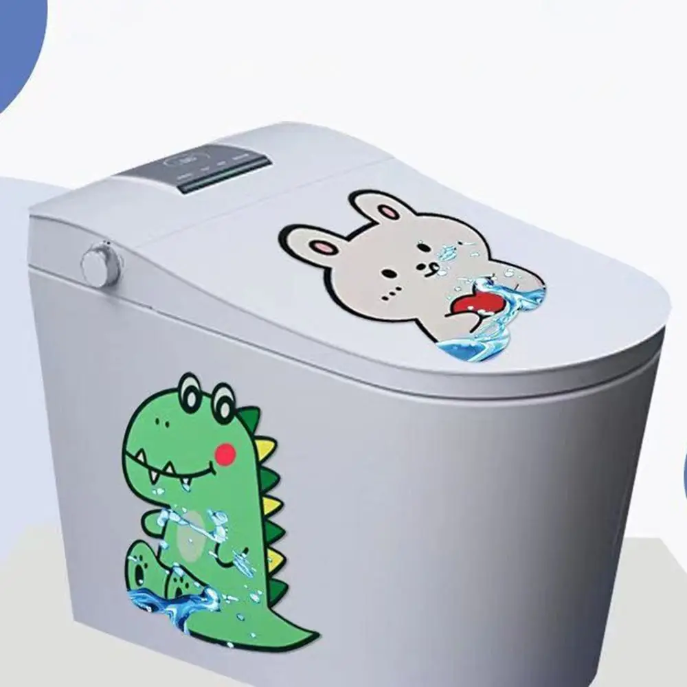 Cartoon Animal Toilet Deodorant Stickers Rose Lemon Jasmine Fragrant Self adhesive Remove Odor Fresh Air Bathroom Supplies