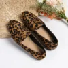 Pointed Toe Shoes Woman Flats Autumn Loafers With Fur Casual Female Sneakers Dress Fall Summer Slip-on Big Size Leopard leopard 2