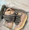 Thick Sole Mixed Colors Casual Sneakers for Men Women Fashion Round Toe Lace Up Skateboard Shoes Outdoor Breathable Couple Shoes 5