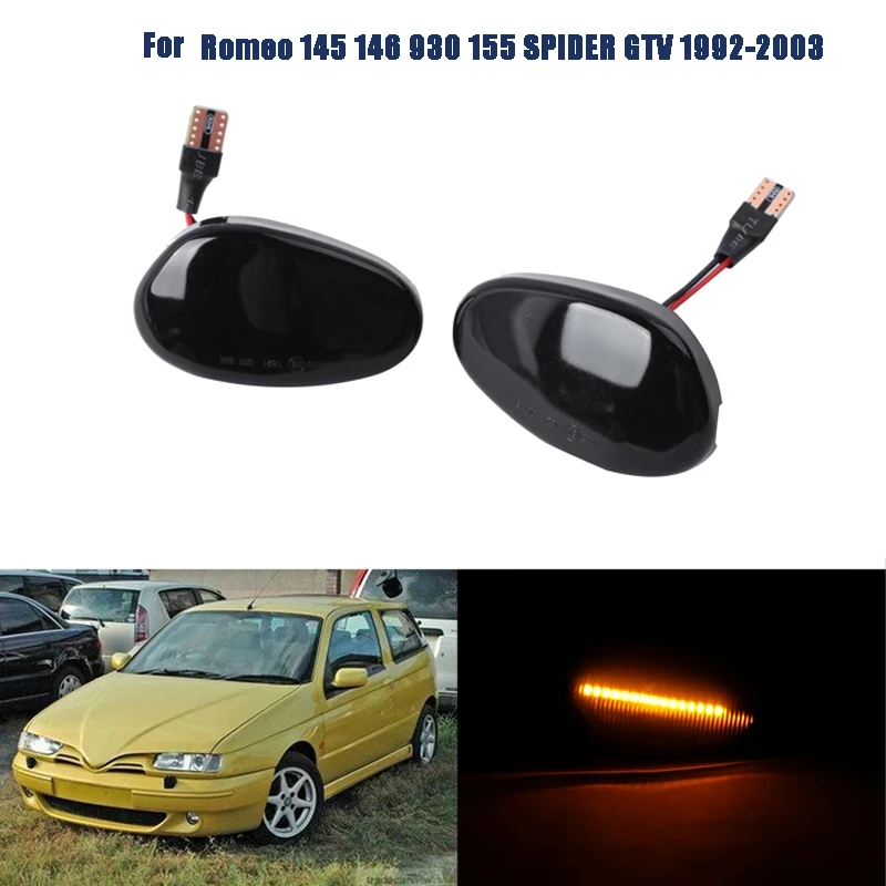 

Car LED Dynamic Side Marker Light Turn Signal Blinker For Alfa Romeo 145 146 930 155 SPIDER GTV 60603161 60603162