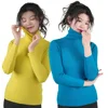 Women's Sweater Choker High Collar Thermal Tops Woman Turtleneck Slim Thin Sweaters Candy Color Jumper Knitwear Pullover Outwear 6