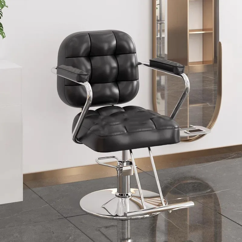 Salon Makeup Hairdressing Barber Chair Swivel Saddle Beauty Cosmetic Chair Recliner Barbershop Silla De Barbero Beauty Furniture