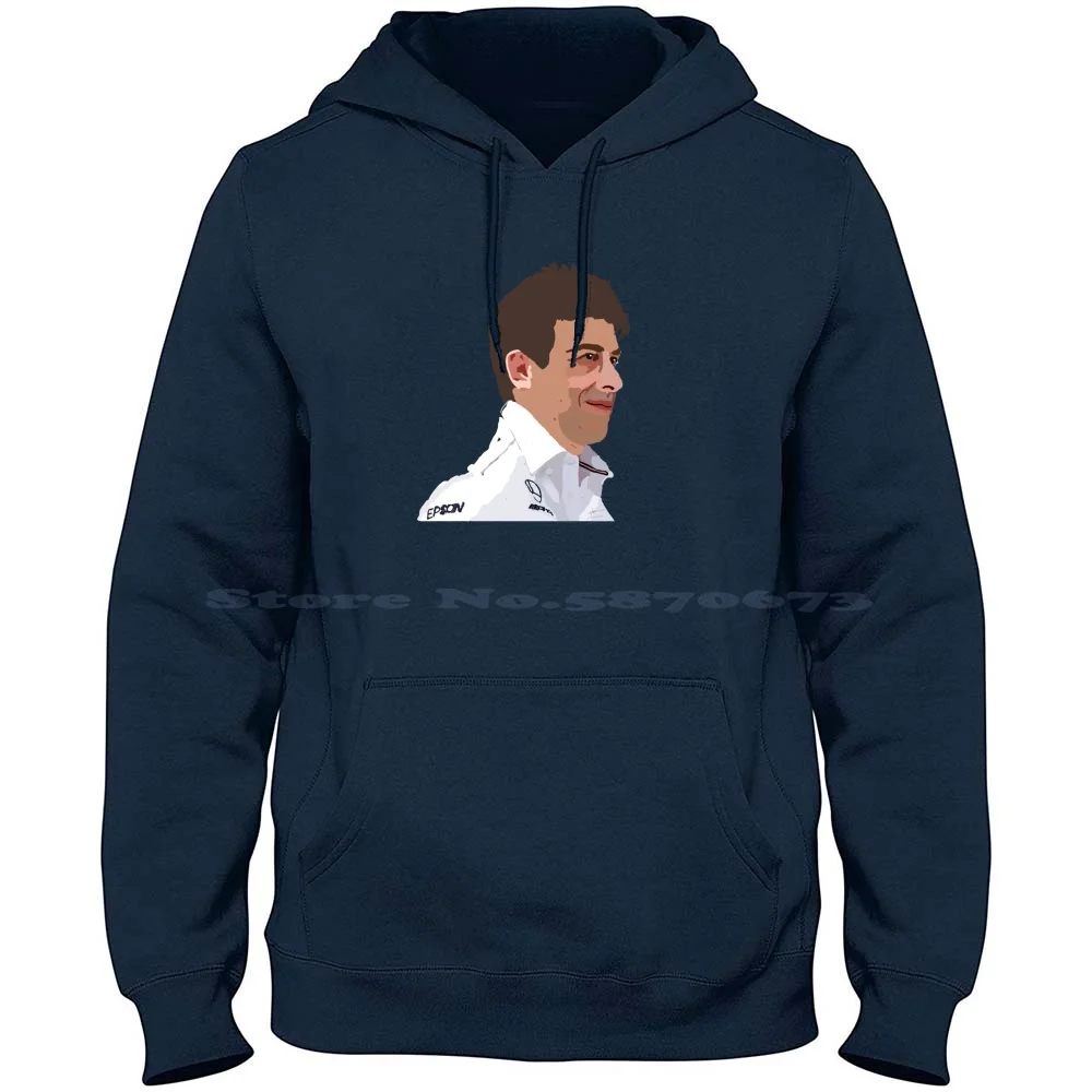 Toto Wolff Angry At As Crash In The Back Jeddah Gp 100% Cotone Felpa Con Cappuccio Toto Wolff Petronas Mclaren Williams Lewis