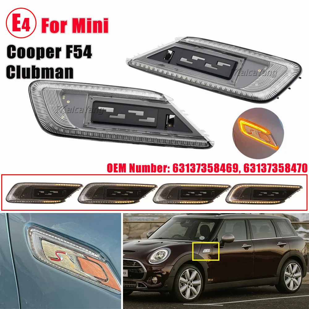 

Динамический фонарь для поворотника, для Mini Cooper F54 Clubman 2015-2020